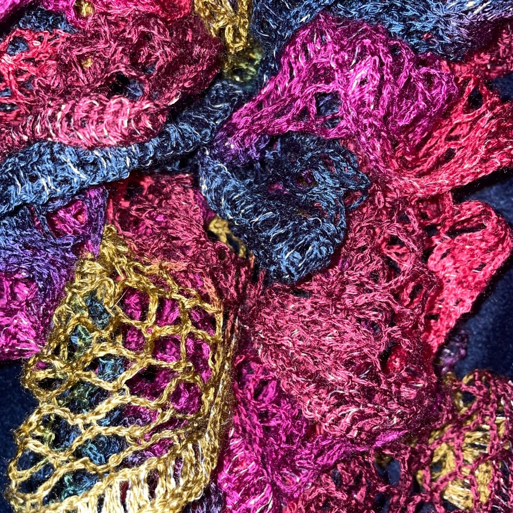Multi-Colored Ruffled Scarf - Picture 3 of 3